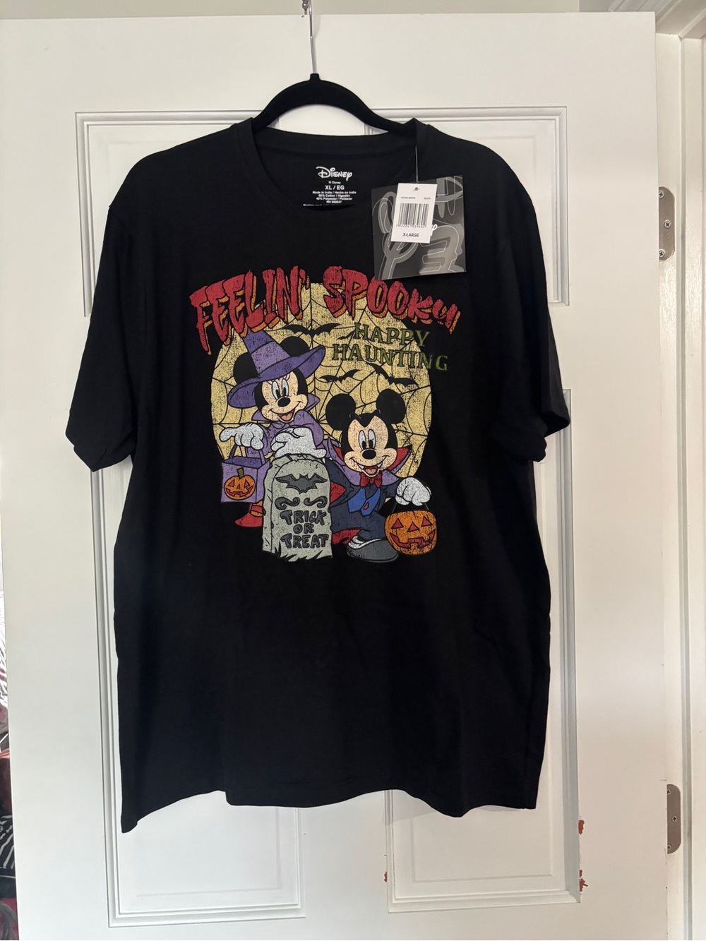 Disney Black Halloween Mickey & Minnie Graphic Tee